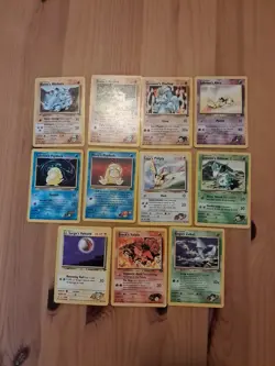 lotto 11 carte pokemon vintage Set Gym Heroes Eng Comuni E Non - Image 1