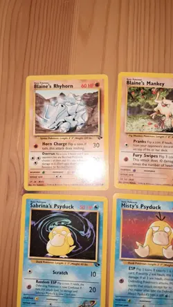 lotto 11 carte pokemon vintage Set Gym Heroes Eng Comuni E Non - Image 3