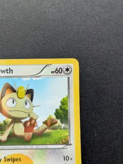 NM Pokemon Meowth Holo Card 102/101 Noble Victories Secret Rare Textured - Image 3
