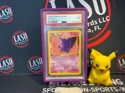 1999 POKEMON FOSSIL 20/62 GENGAR 1ST EDITION PSA 9 - Image 1