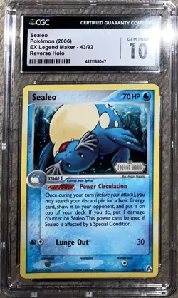 Pokemon Card Sealeo Legend Maker 43/92 Uncommon Reverse Holo - Image 1