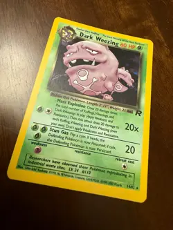 Pokemon TCG Dark Weezing, Holographic & Rare - Team Rocket 2000 14/82, Near Mint - Image 1