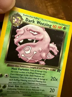 Pokemon TCG Dark Weezing, Holographic & Rare - Team Rocket 2000 14/82, Near Mint - Image 3