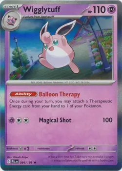 Pokemon - Wigglytuff - 084/193 - Holo Rare - Scarlet & Violet - Paldea Evolved - - Image 1
