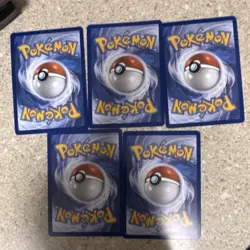 Pokemon TCG 5-Card Lot Meowth GX, Espurr, Spewpa, Rosa's Encouragement, Foil - Image 2