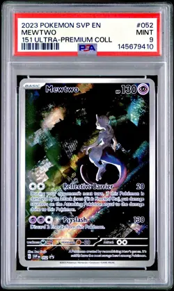 2023 POKEMON SVP EN-SV PROMO 151 ULTRA-PREMIUM COLLECTION #052 MEWTWO PSA 9 - Image 1