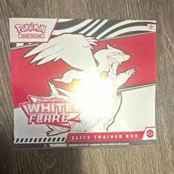 Pokemon Scarlet & Violet White Flare Elite Trainer Box Promo Card & Sleeves 2024 - Image 1