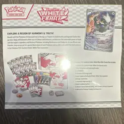 Pokemon Scarlet & Violet White Flare Elite Trainer Box Promo Card & Sleeves 2024 - Image 2