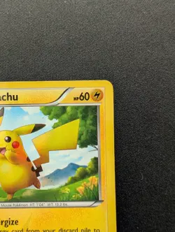 NM Pokemon Pikachu Holo Card 115/114 Black and White Textured Secret Rare - Image 3