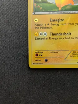 NM Pokemon Pikachu Holo Card 115/114 Black and White Textured Secret Rare - Image 4