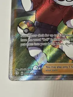 Ball Guy Trainer Full Art Ultra Rare Shining Fates 065/072 NM Pokemon 2021 - Image 4