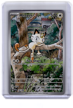 2025 Pokemon Phantasmal Flames Meowth Illustration Rare #106/094 - Image 1