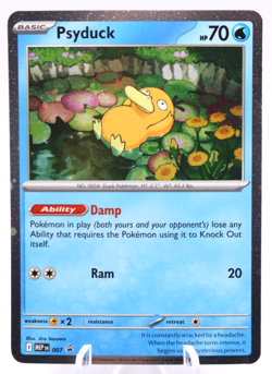 Pokemon TCG Psyduck MEP Black Star Promo #007 Cosmo Holo Mega Evolution - Image 1