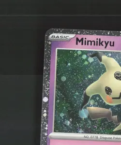 Mimikyu 037/091 Paldean Fates Cosmos Holo Rare Holo Pokemon Card NM - Image 3