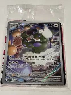 Pokemon Tornadus SVP Black Star Promo Holo Scarlet & Violet 210 Full Art SEALED - Image 2