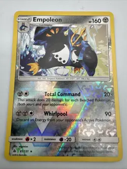 Empoleon 81/131 SM - Forbidden Light Reverse Holo English Pokemon Card - Image 1
