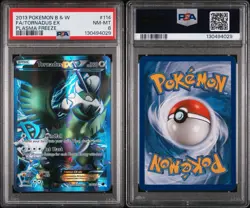2013 POKEMON BW PLASMA FREEZE TORNADUS EX #134 FULL ART PSA 8 NM #130494029 - Image 5