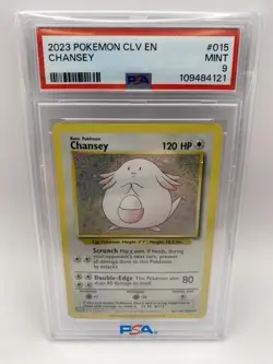 Pokemon Classic Collection Chansey Holo CLV 015/034 PSA 9 - Image 1