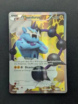 NM Pokemon Thundurus Holo Card 97/98 Emerging Powers Full Art - Image 1