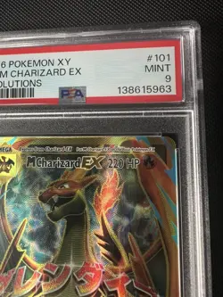 Mega M Charizard EX 101/108 PSA 9 MINT Full Art 2016 Pokemon XY Evolutions - Image 2