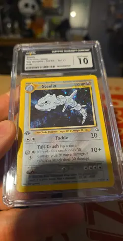 2000 Pokemon Neo Genesis 1st Edition Steelix Holo #15/111 CGC 10 - Image 2