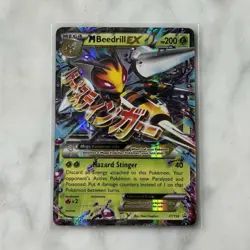 Pokemon M Beedrill EX Mega Promo Holo XY158 200 HP Card English - Image 1