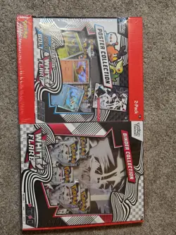 Pokemon Black Bolt and White Flare Binder + Poster Collection Sam's Club Bundle - Image 1