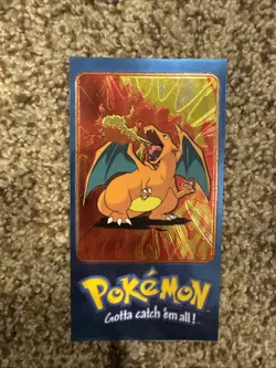 Pokemon Topps Charizard Jumbo Card/Tin Topper TV Animation Series 2 #5 of 5 - Image 1