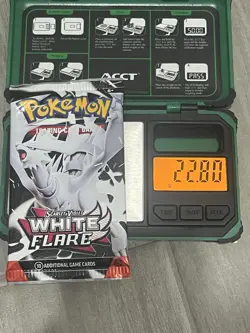 22.80g🔥 HEAVY 🔥 Pokemon TCG White Flares Booster Pack! FACTORY SEALED!!!✅ - Image 1