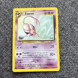 Pokemon Espeon Neo Discovery TCG 1/75 Holo Unlimited Rare - Image 1