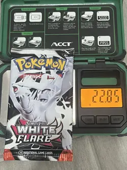 22.85g🔥 HEAVY 🔥 Pokemon TCG White Flares Booster Pack! FACTORY SEALED!!!✅ - Image 1