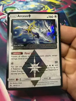 Pokemon TCG: Arceus 96/131 Prism Star Rare Holo Sun & Moon Forbidden Light - Image 1