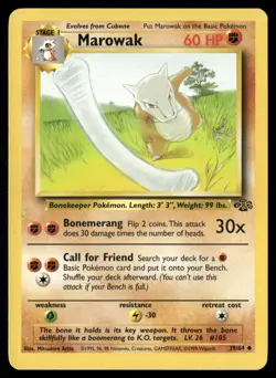 Marowak 39/64 Uncommon Jungle Pokemon Unlimited Lightly Played - Image 1