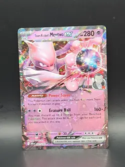 Pokemon TCG Team Rocket's Mewtwo EX 081/182 Destined Rivals Double Rare Holo NM - Image 1