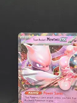 Pokemon TCG Team Rocket's Mewtwo EX 081/182 Destined Rivals Double Rare Holo NM - Image 3