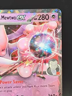 Pokemon TCG Team Rocket's Mewtwo EX 081/182 Destined Rivals Double Rare Holo NM - Image 4