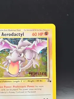 Pokemon Aerodactyl 1/62 Fossil Prerelease Promo Holo TCG Vintage WOTC LP - Image 4