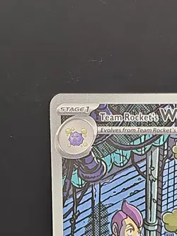Pokemon Team Rocket's Weezing Illustration Rare IR 199/182 Destined Rivals NM - Image 3
