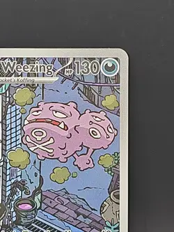 Pokemon Team Rocket's Weezing Illustration Rare IR 199/182 Destined Rivals NM - Image 4