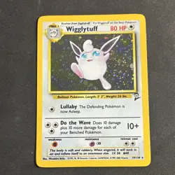 Wigglytuff 19/130 Base Set 2 Holo Rare 2000 Wizards Pokemon (Swirl) - Image 1