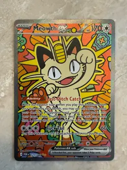 Meowth Ex 121/088 Perfect Order SIR - Near Mint Pokemon Card - Image 1