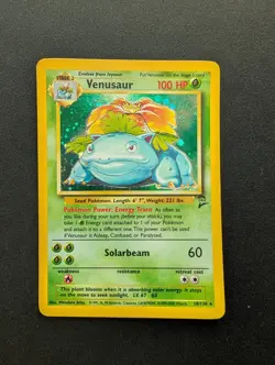 NM Pokemon Venusaur Holo Card 18/130 Base Set 2 2000 - Image 1