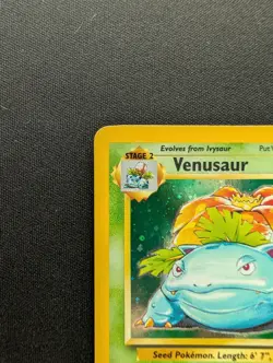 NM Pokemon Venusaur Holo Card 18/130 Base Set 2 2000 - Image 2