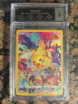 Pokemon TCG Pikachu Crown Zenith Holo Card PSA 9 Mint 160/159 Secret Rare - Image 3