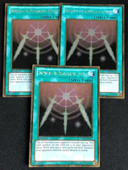 YUGIOH SWORDS OF REVEALING LIGHT PGLD-EN057 1ST GOLD X3 NM - Image 1