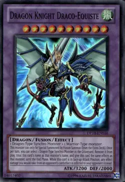 Dragon Knight Draco-Equiste Unl Ed Super Rare DP10-EN016 Yu-Gi-Oh! - Image 1