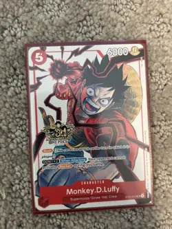 One Piece - 1x Monkey.D.Luffy - 3rd Anniversary Promo ST01-012 NM - Image 1