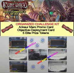 FFG RUNEWARS CHALLENGE KIT QUARTER 3 - Ankaur Maro + 5 Tokens + Obj-Depl Card - Image 1