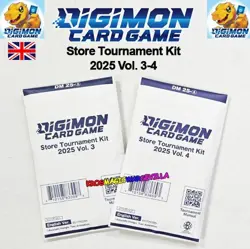 DIGIMON CARD GAME 2 X STORE TOURNAMENT KIT 2025 VOL 3-4 ENGLISH SEALED - Image 1