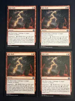 4x Rift Bolt (143) Iconic Masters LP MTG Magic the Gathering x4 Playset MKE - Image 1